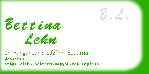 bettina lehn business card